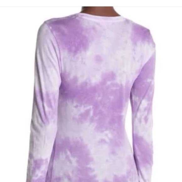 Sundry Tops - COPY - Sundry tie dye scoop neckline long sleeve shirt color lilac/white size 1
